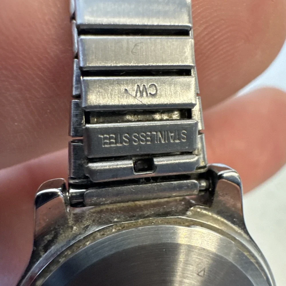 Timex Indiglo T2M828 Vintage Silver Gold Mother of Pearl Women's Watch